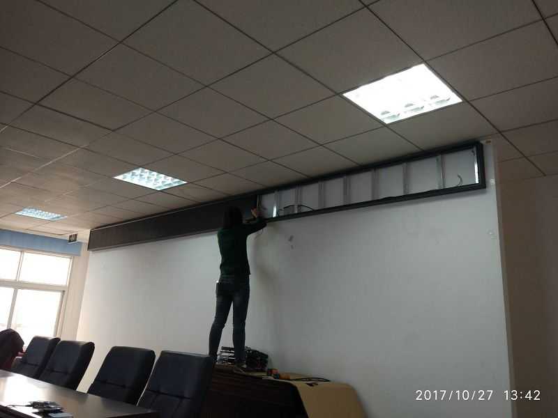 中国人民银行卢龙支行室内3.75单红现场安装图片